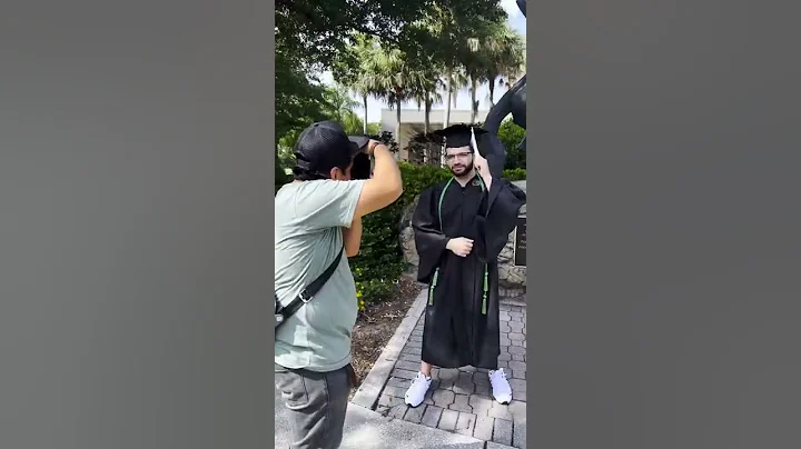 Giving out free graduation photos with a professional photographer part 1