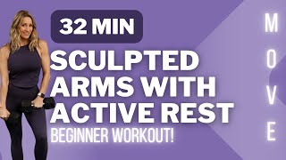 32 Minute Beginner Sculpted Arms with Active Rest screenshot 5