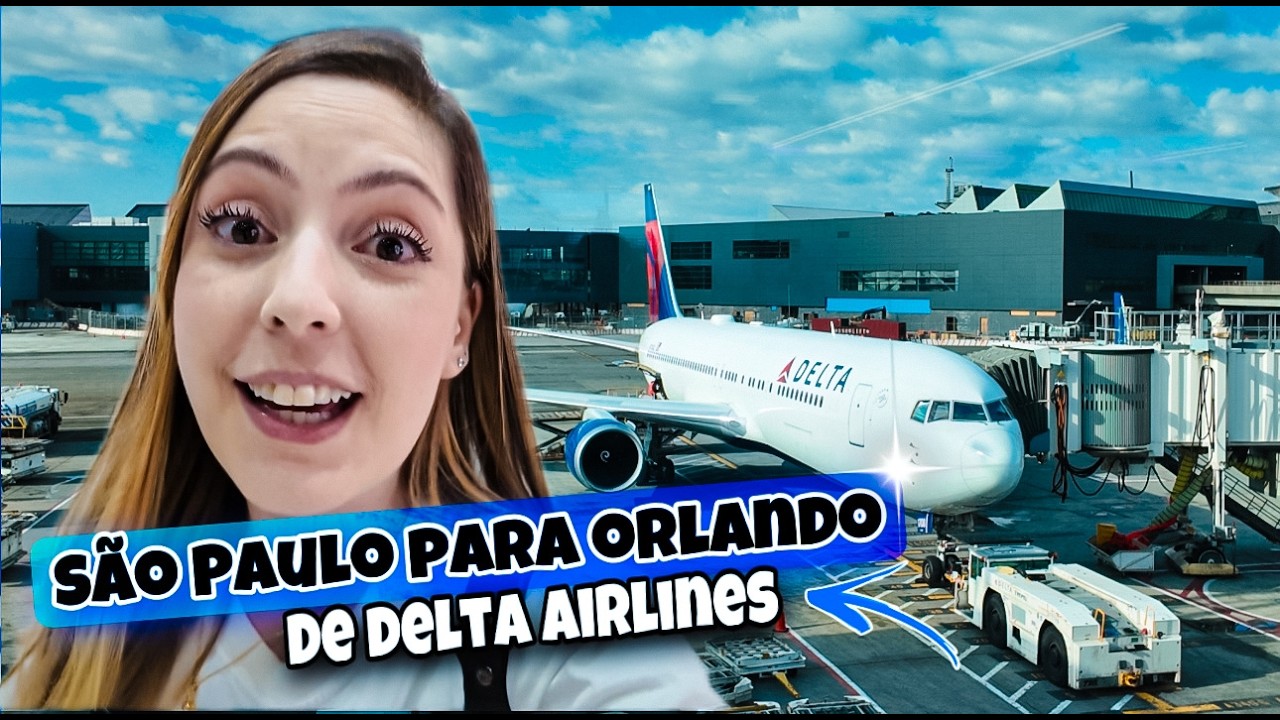 COMO É VIAJAR DE SÃO PAULO PARA ORLANDO DE DELTA AIRLINES!