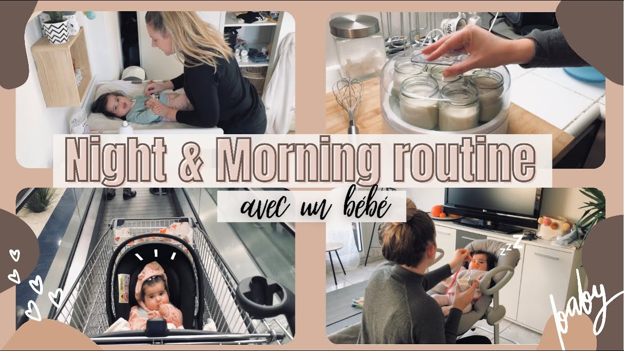 NIGHT & MORNING ROUTINE du week end, avec un bébé | mes yaourts maison | My sweet little baby