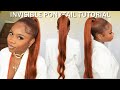 INVISIBLE PONYTAIL TUTORIAL + HOW TO DYE YOUR BUNDLES USING THE WATER METHOD | Luvme hair | Chev B.