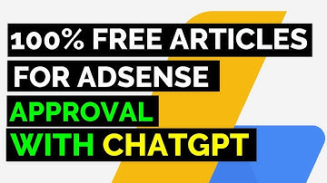 Chat GPT Se Article Kaise Likhe | 100% Unique Article For Google Adsense Approval