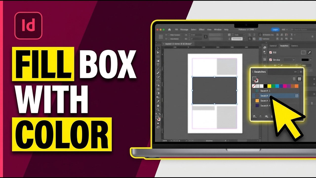 Fill Tool Indesign How to Fill a Box with Color in Adobe InDesign 2026 (Easy Guide) - YouTube