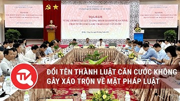 Đổi tên thành Luật Căn cước không gây xáo trộn về mặt pháp luật | Truyền hình Quốc hội Việt Nam