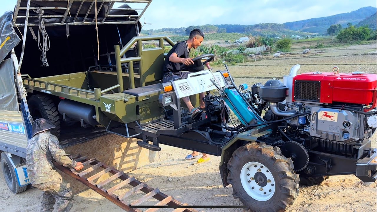 Giao xe bên Lâm Đồng cơ khí Anh Trung