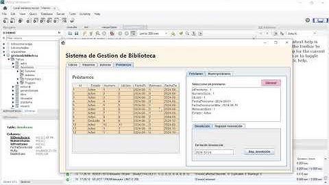 Sistema de gestión biblioteca | JAVA MySQL