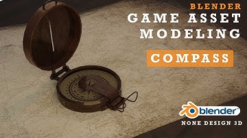 Compass Military Game Asset Modeling / Blender 3.5