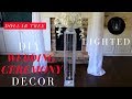 DIY Wedding Ceremony Decorations | Dollar Tree Wedding Decorations | Wedding Aisle Decorations