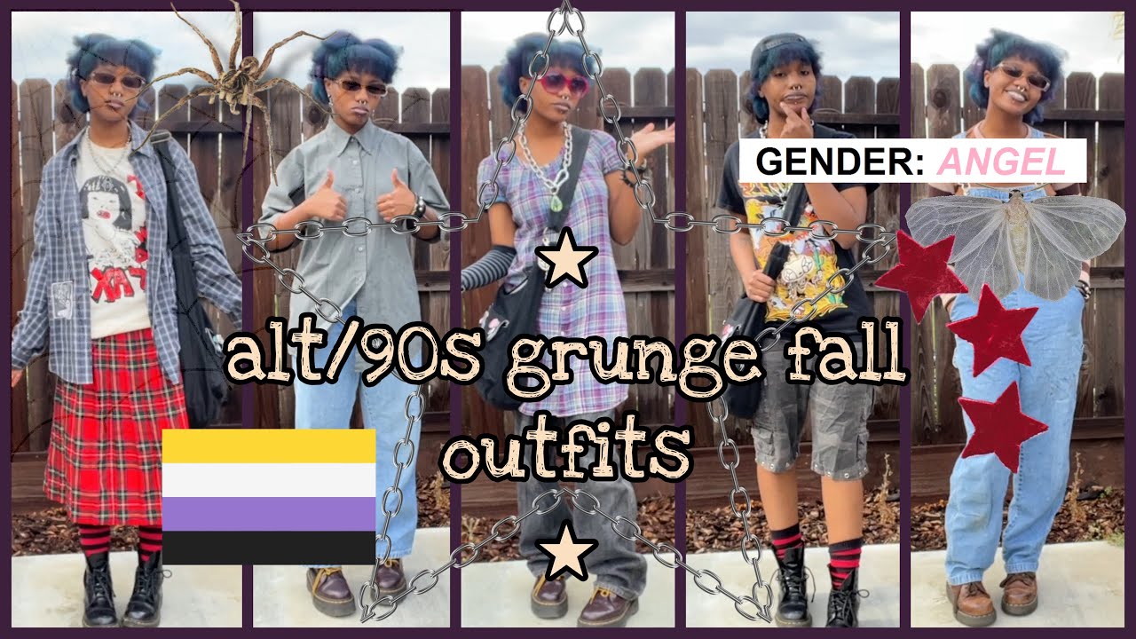 alt/90s grunge fall outfit inspo! (back 2 school + dress code