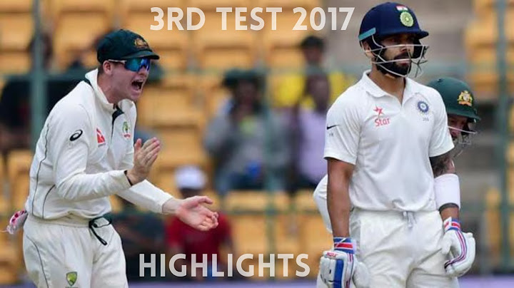 India Vs Australia 3rd Test 2017 Highlights | Ind vs Aus