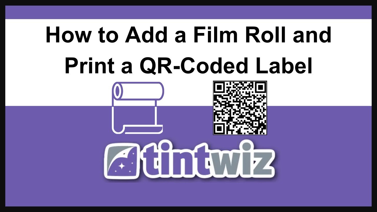 How to Add a Film Roll and Print a QR-Coded Label - YouTube