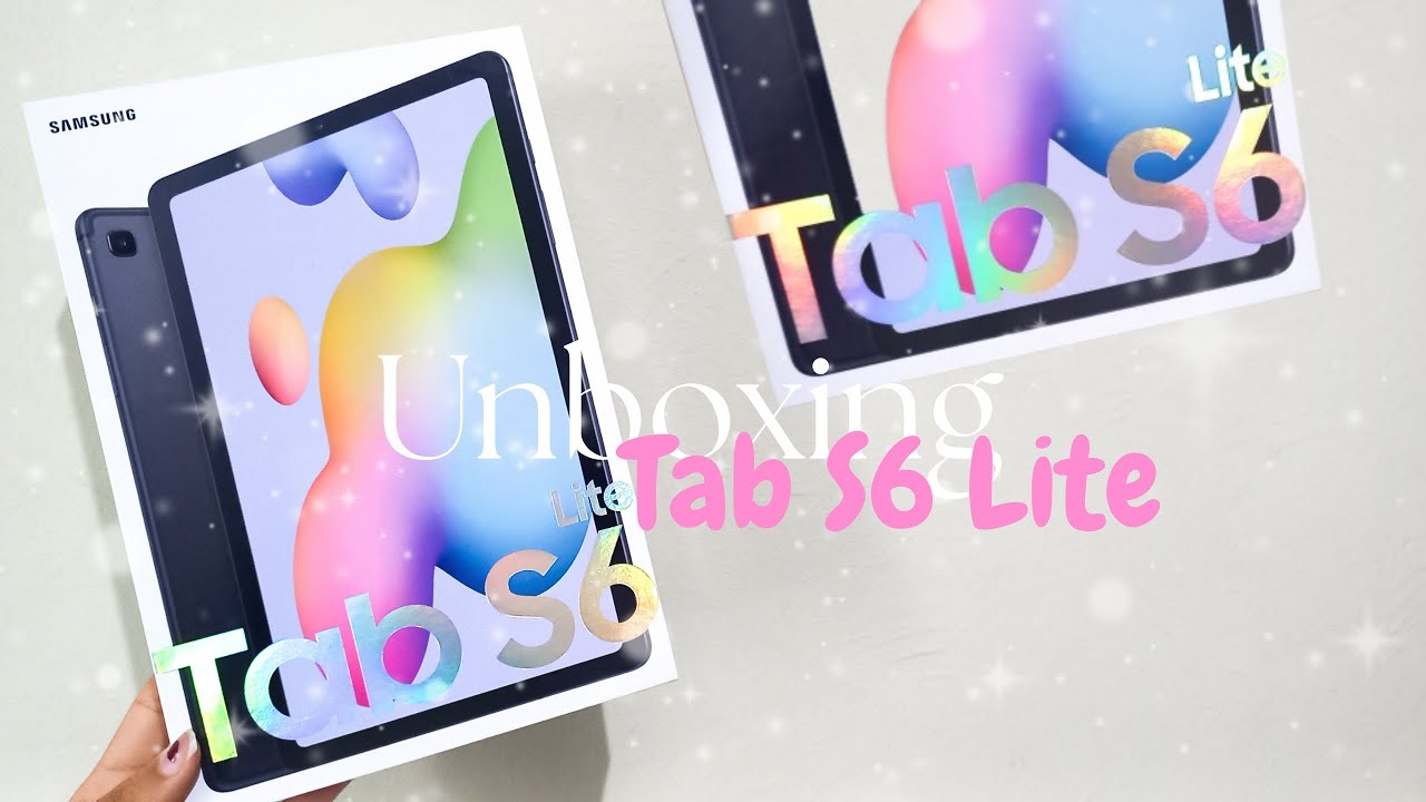 Unboxing do meu TAB S6 LITE da SAMSUNG Tablet para estudantes YouTube