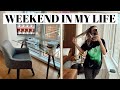 WEEKEND IN MY LIFE | getting my desk, selling furniture, groceries, & more church