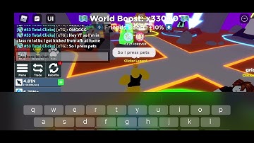 I FINALLY HATCHED A SECRET PET IN CLICKER SIMULATOR!!! Part 1