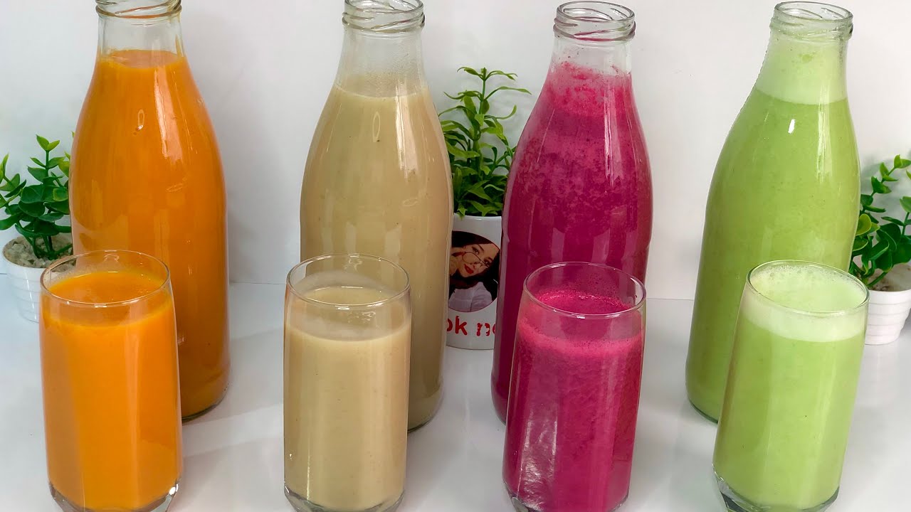 وداعا لعصير المحلات⁉️ 4 عصائر بدون فواكه ولا سكر 💥منعشة واقتصاديةبمذاق افضل مليون مرة من المعلبة