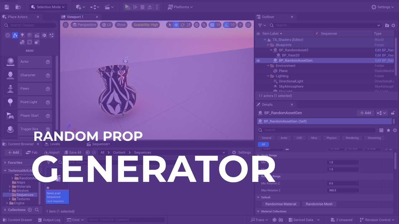 Random Prop Generator for World Building