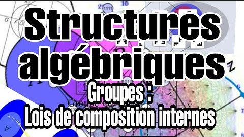 Structures algébriques : Groupes :  #lois de composition #internes + Exemples #1