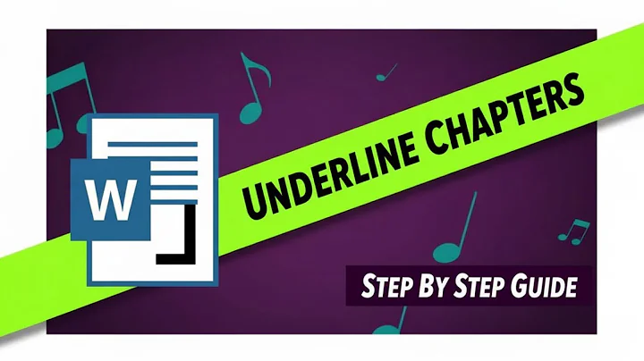 How to Underline Chapter Headings in Microsoft Word Step by Step