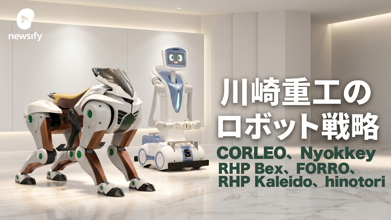 川崎重工のロボット戦略。四足歩行型CORLEO（コルレオ）、ソーシャル