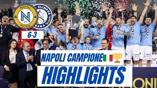 HIGHLIGHTS MOMAP NAPOLI FUTSAL OLIMPUS ROMA: il Napoli vince la coppa Italia 💙😍 #napolifutsal