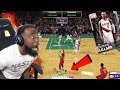 50 POINT PLAYOFFS DAMIAN LILLARD JUMPSHOT FROM HALFCOURT! NBA 2K19