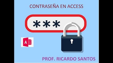 COLOCAR CONTRASEÑA EN UNA BASE DE DATOS DE ACCESS