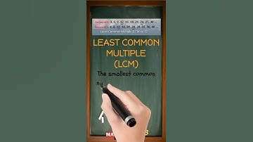 What is the Least Common Multiple (LCM)? | Easy Definition in 30 Seconds | MATHalino123