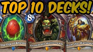 Top 10 META Decks Post-Patch! (+ SECRET 50.9% WR Priest)