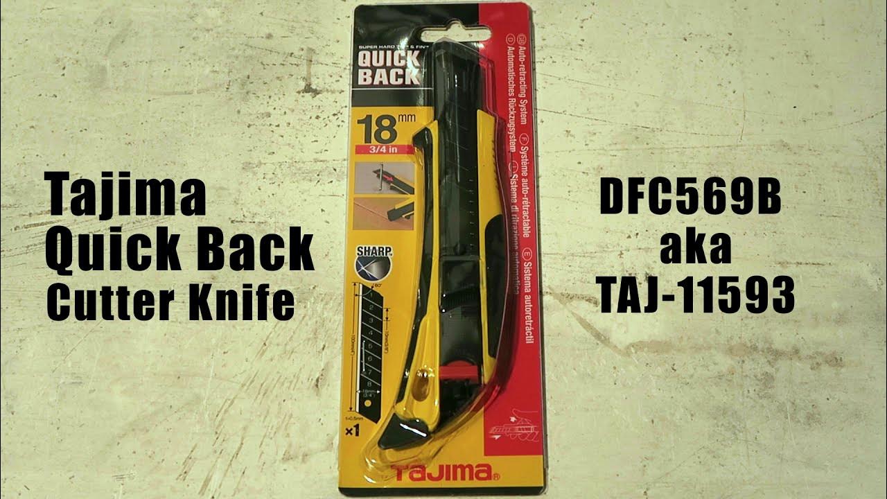 Review: Tajima DFC569B (TAJ-11593) Quick Back 18mm cutter utility knife 
