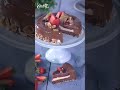 Almond Strawberry Chocolate Mousse Cake #shorts