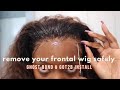 how I remove my ghost bond wig install