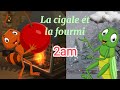 ثانية متوسط فرنسية La Cigale Et La Fourmi حوار 