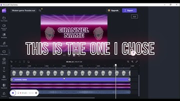 How to make a intro/outro for youtube *EASY* (Need clipchamp)