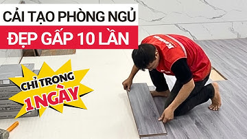 Cách thi công sàn gỗ công nghiệp trên nền gạch cũ | Cải tạo phòng ngủ với sàn gỗ Kosmos | Sàn gỗ AC3