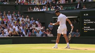26 Minutes and 32 Points 🤯 Carlos Alcaraz and Novak Djokovic's EPIC game in Wimbledon Final screenshot 1