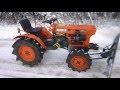 Kompakttraktor kubota b7001 4wd med snblad
