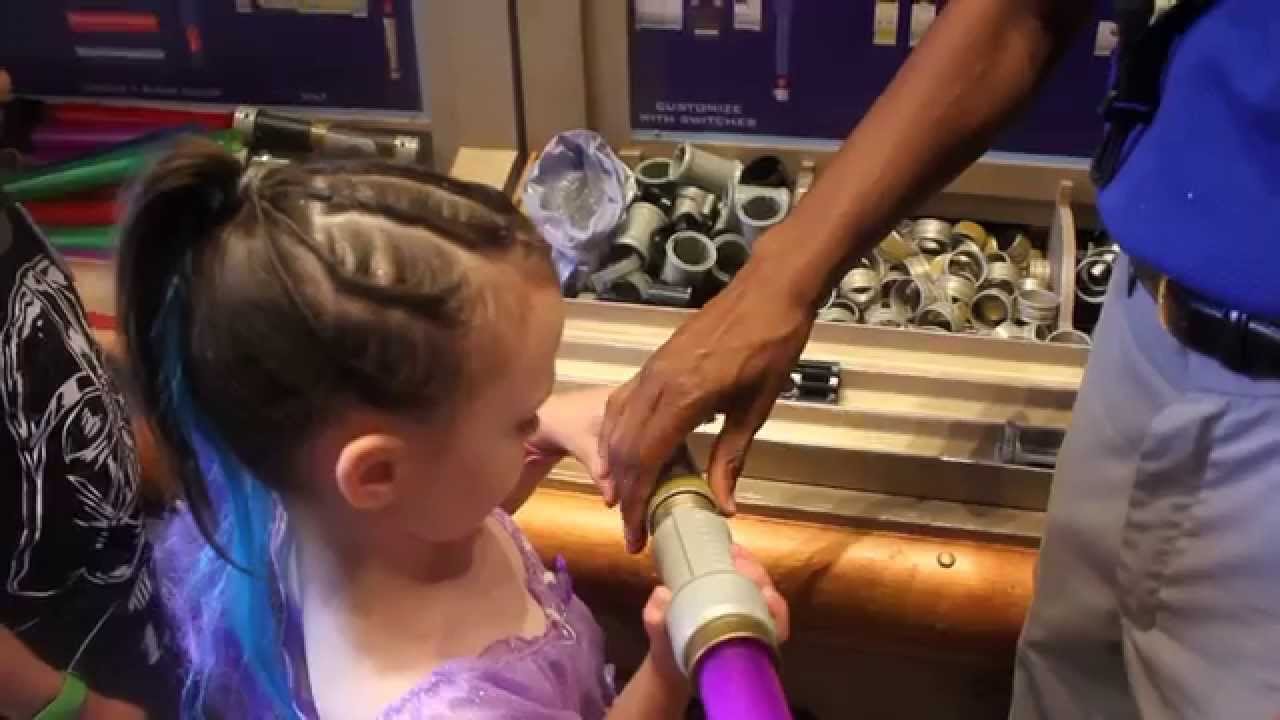 Lightsaber Building at Tatooine Traders Star Wars Gift Shop Disney's