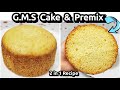 G.M.S Powder Cake & Premix Recipe|GMS Powder से फुला-फुला सौफ्ट केक कैसे बनायें|Bakery Secret Recipe