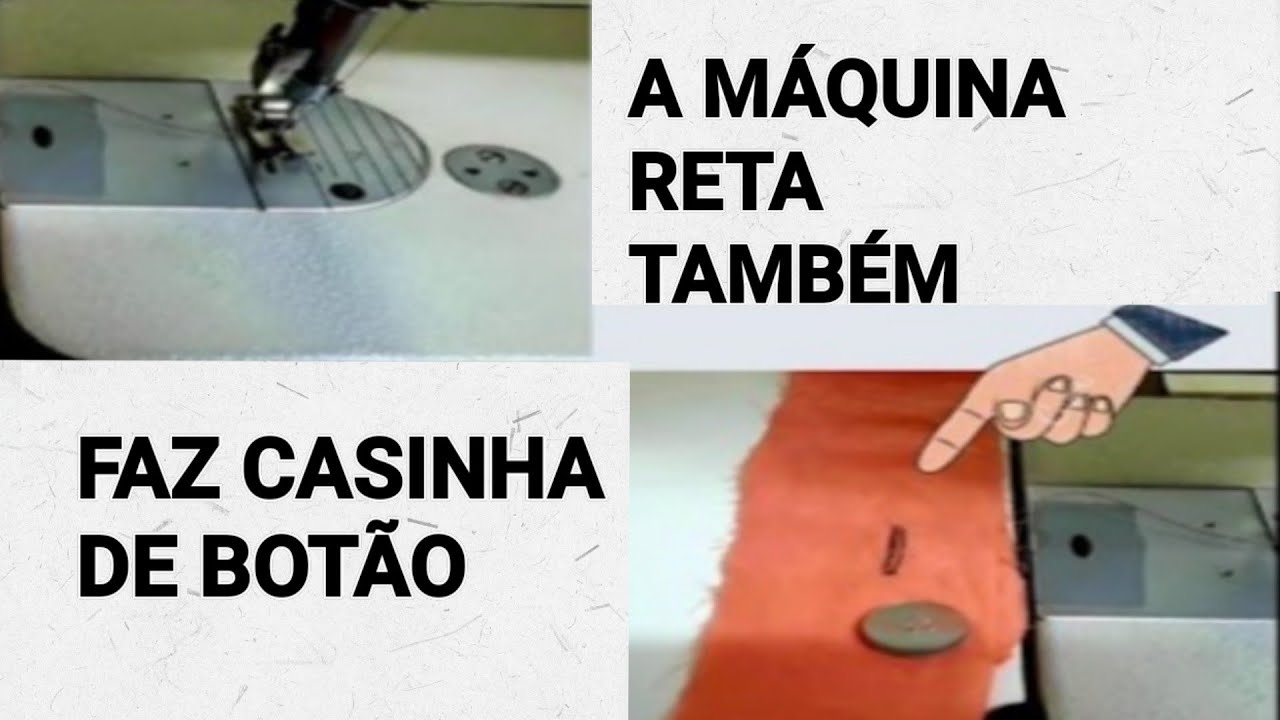 DICA, COMO FAZER CASINHA DE BOTÃO NA MÁQUINA RETA