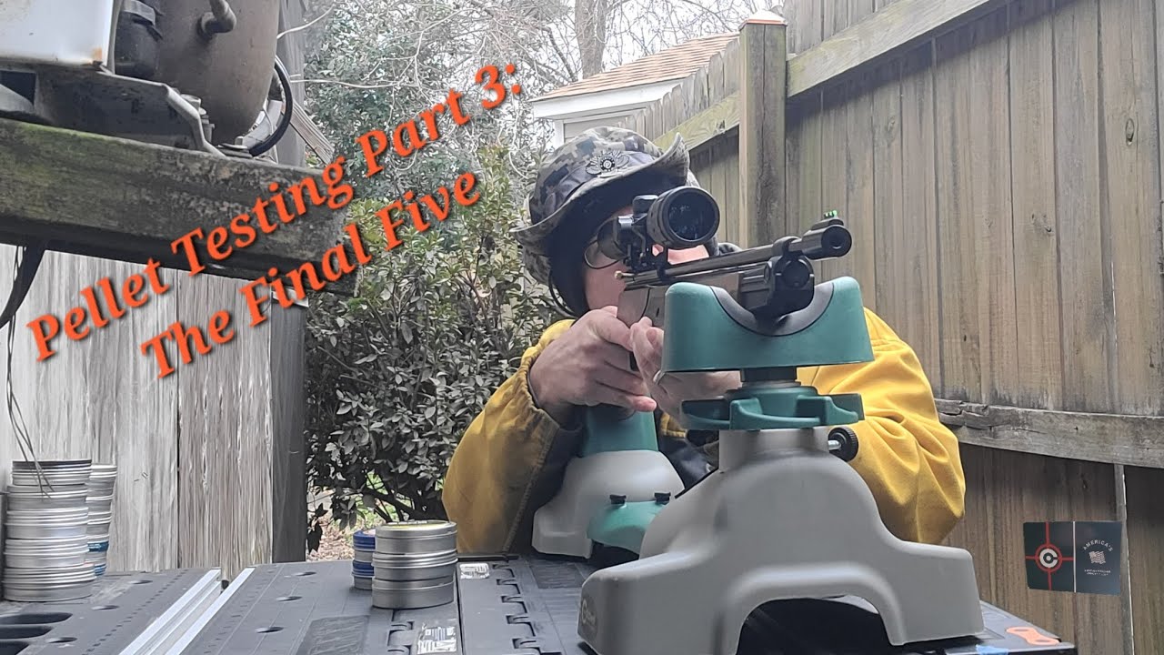 Подготовка к чемпионату по стрельбе из пневматической винтовки: Испытания пули винтовки Crosman 3...