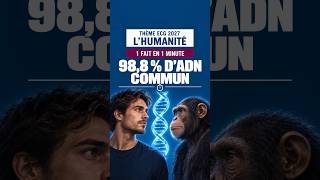 98,8 % d’ADN commun avec le chimpanzé | L’humanité : thème ECG 2027