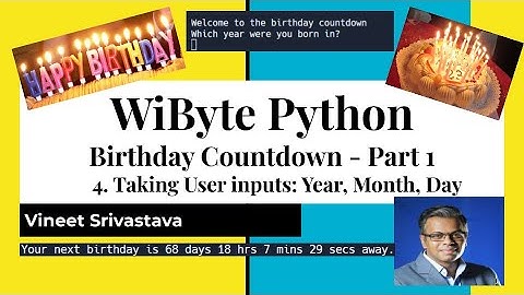 2. Birthday Countdown: Getting User