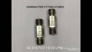 SS FLOW CONTROL VALVES | Video Catalog(Howrah Pipe Fitting Stores)