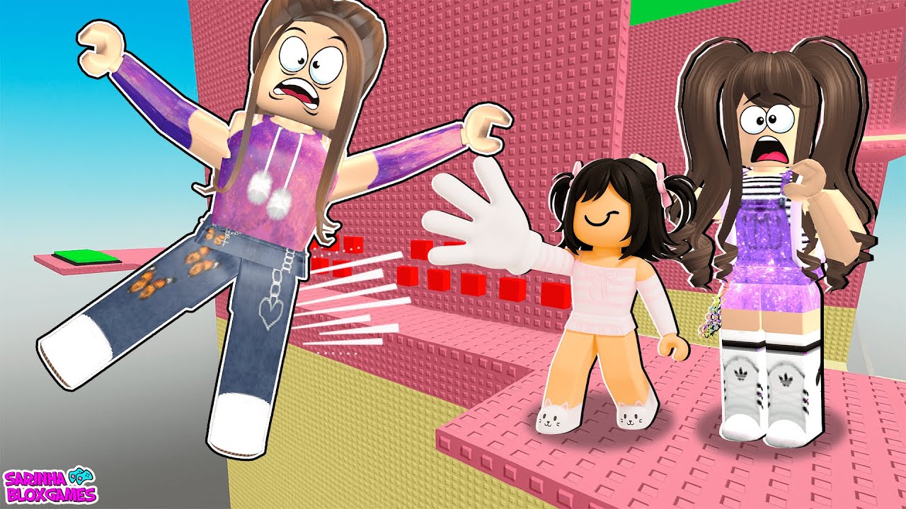 LEVEI MINHA FILHA PARA SUBIR O SLAP TOWER 3 COMIGO NO ROBLOX!!