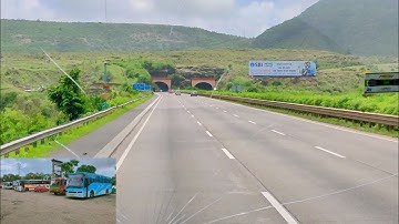 Shivneri Volvo bus ride on Pune - Mumbai expressway