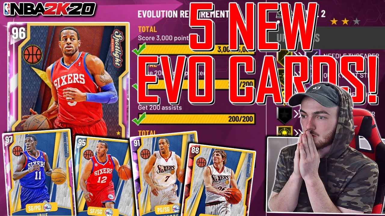 5 NEW EVO CARDS + EVOLUTION REQUIREMENTS! PINK DIAMOND ANDRE IGUODALA! (NBA 2K20 MYTEAM) - YouTube