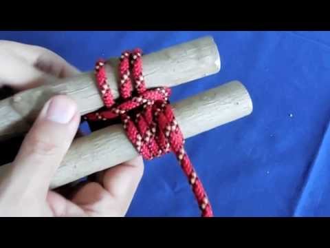 How to tie sheer lashing