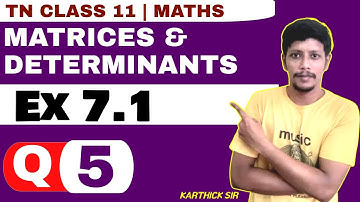 11th Maths Ex 7.1 5th sum | Class 11 Maths Chapter 7 Exercise 7.1 Sum 5 | Karthick sir