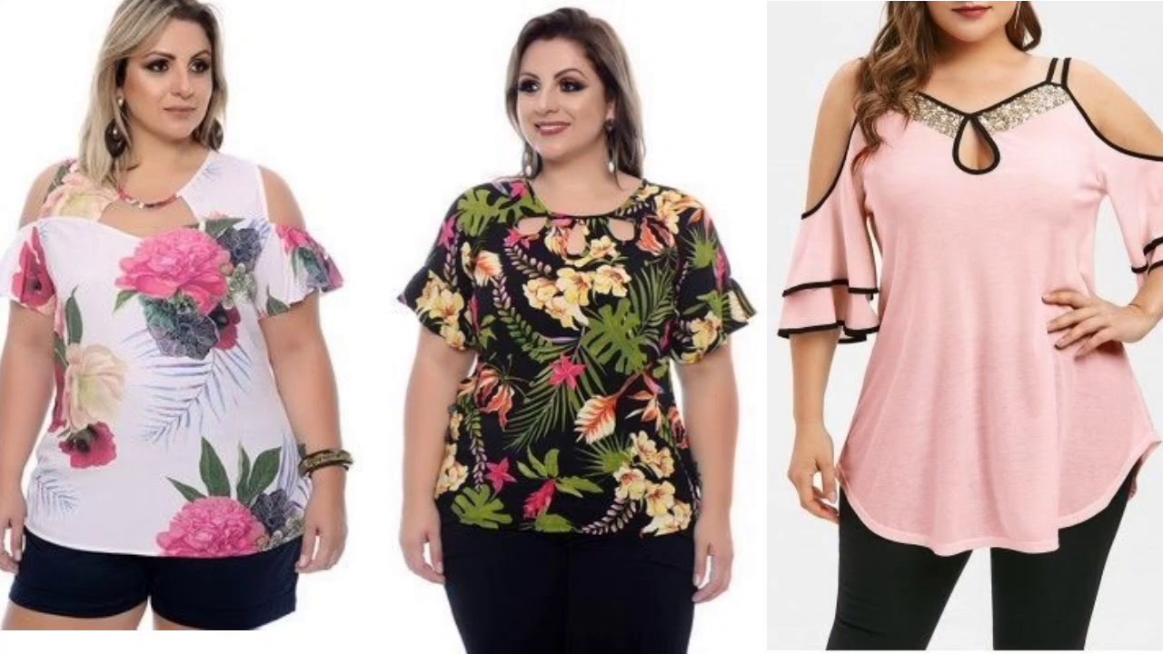 BLUSAS 2021/BLUSAS SENCILLAS YBONITAS DIFERENTES BLUSAS EN MODA PARA GORDITAS - YouTube