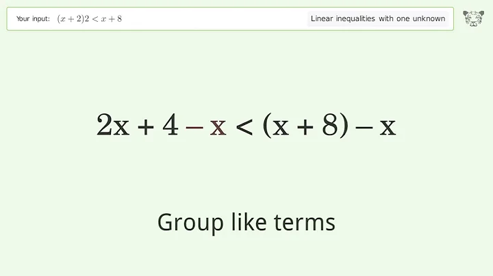 Solving Linear Inequalities: (x+2)2 is Smaller Than x+8